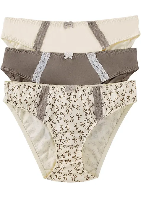 Slip (pacco da 3) con cotone, bonprix