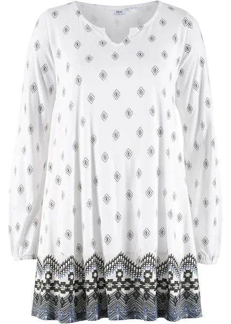 Maglia stile tunica in misto cotone e viscosa, bonprix