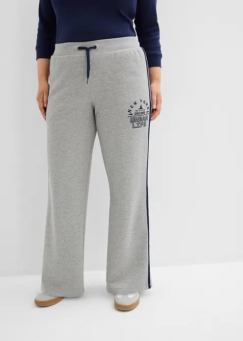 Pantaloni di felpa in misto cotone morbido, bonprix