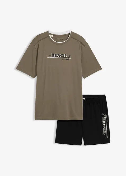 Pigiama estivo con cotone morbido, bonprix