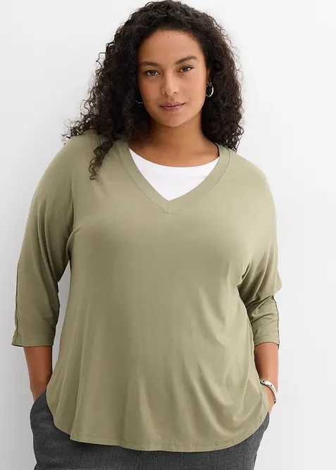 Maglia in misto viscosa fluente, bonprix