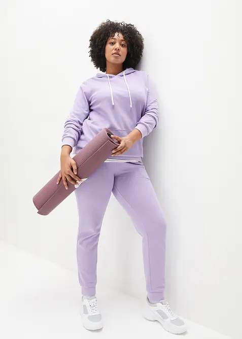 Tuta da jogging con cotone (set 2 pezzi), bonprix