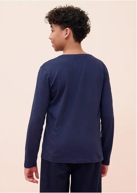 Maglia a maniche lunghe con cotone biologico (pacco da 5), bonprix