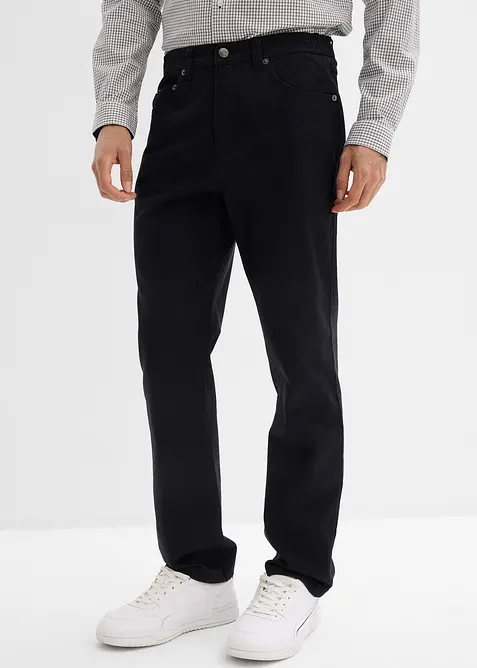 Pantaloni classic fit elasticizzati con vita comoda, straight, bonprix