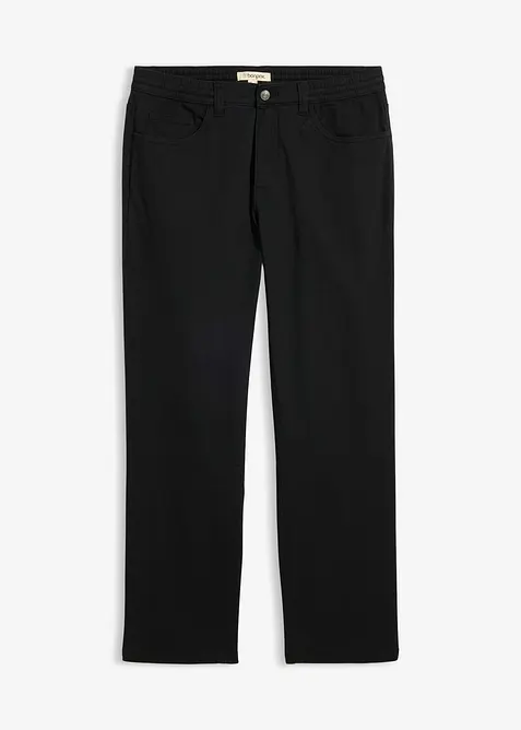 Pantaloni relaxed fit elasticizzati con elastico in vita, straight, bonprix