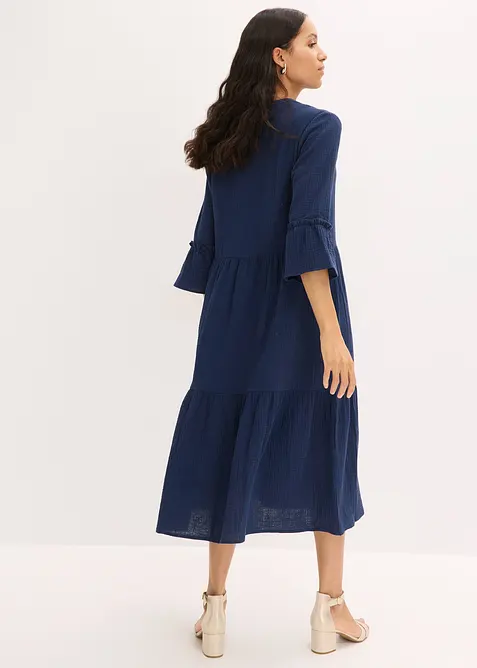 Maglia a maniche lunghe leggermente trasparente, bonprix