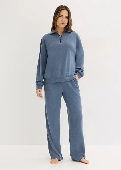 Tuta da casa in morbido jersey waffle, bonprix