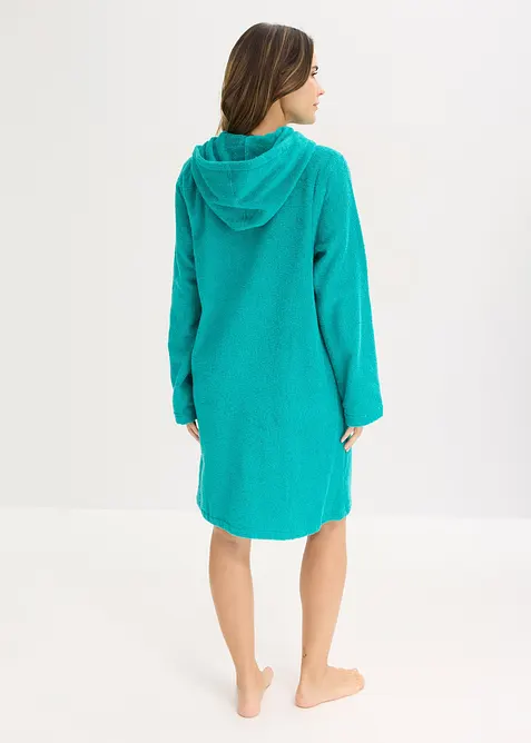 Accappatoio in spugna di cotone biologico con cerniera, bonprix