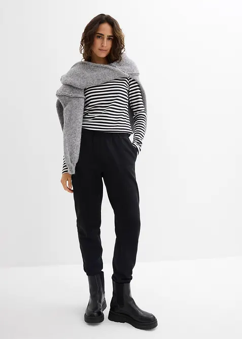 Pantaloni in felpa di puro cotone biologico (pacco da 2), bonprix