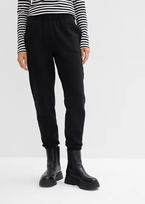 Pantaloni in felpa di puro cotone biologico (pacco da 2), bonprix