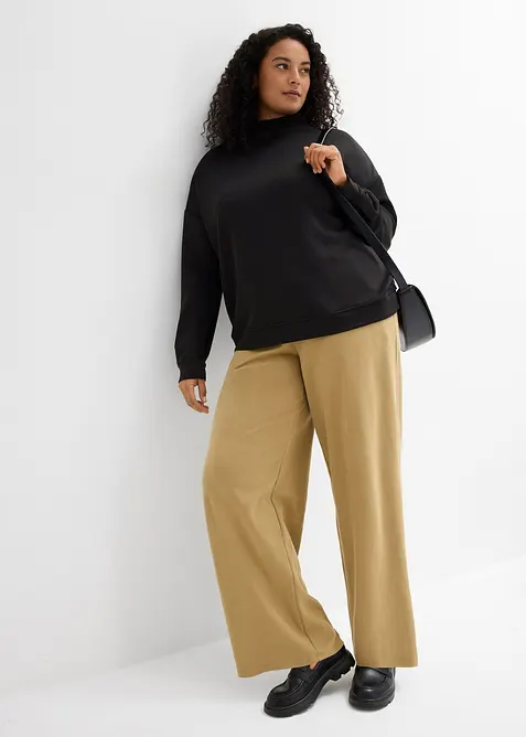 Pantaloni in jersey interlock, bonprix