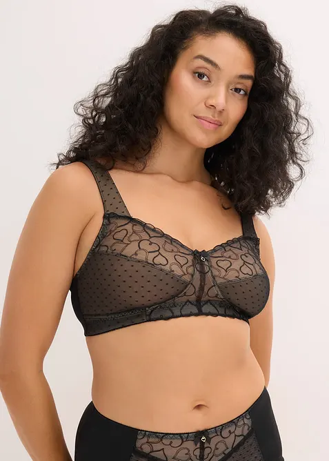 Reggiseno contenitivo senza ferretto con spalline imbottite, bonprix