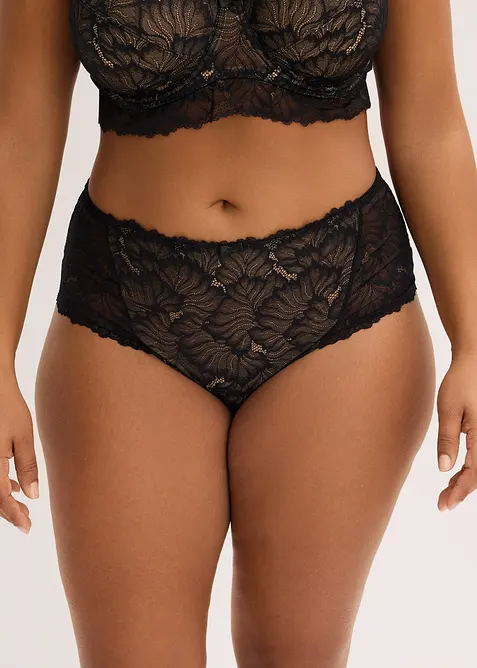 Culotte a vita alta in pizzo delicato, bonprix