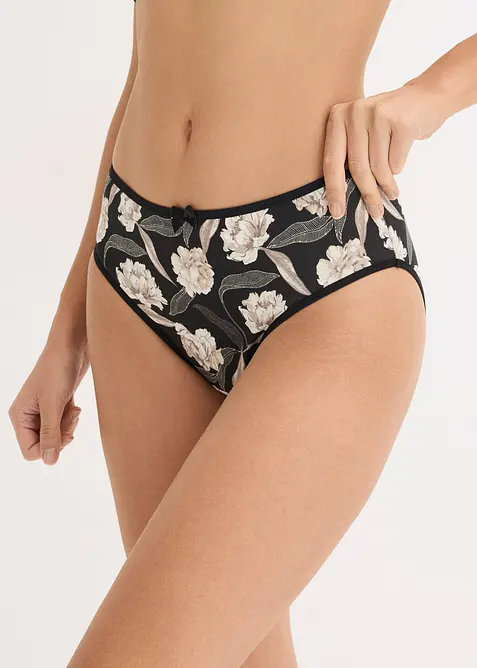 Slip alto in comodo misto cotone (pacco da 4), bonprix