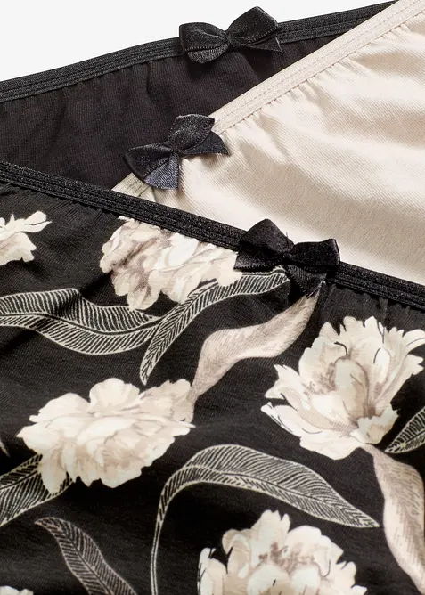 Slip alto in comodo misto cotone (pacco da 4), bonprix