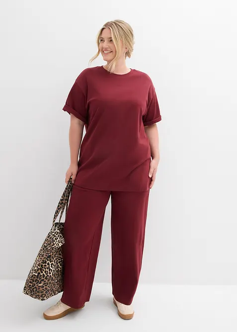 Pantaloni in jersey interlock, bonprix