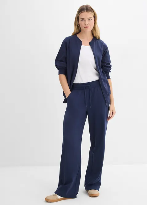 Pantaloni in jersey interlock, bonprix