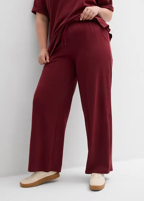 Pantaloni in jersey interlock, bonprix