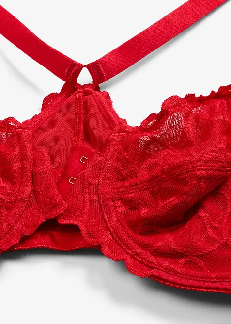 Reggiseno con chiusura anteriore e pizzo delicato, bonprix