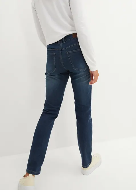 Jeans elasticizzati straight, vita media, bonprix