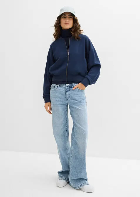 Bomber in morbida felpa  misto viscosa, bonprix