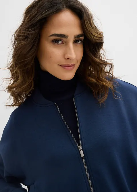 Bomber in morbida felpa  misto viscosa, bonprix