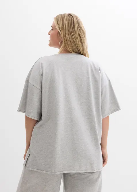 Felpa lunga in puro cotone, bonprix