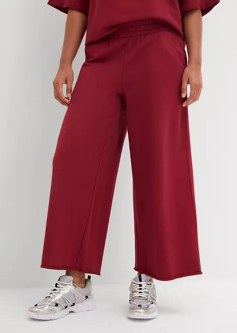 Pantaloni 7/8 in felpa di cotone biologico, bonprix