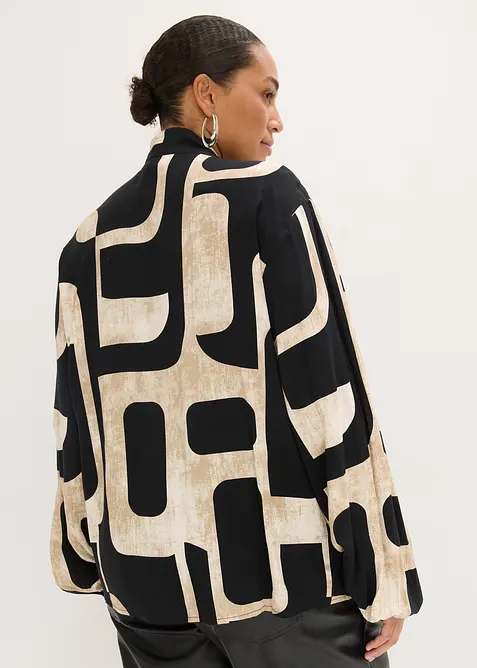 Camicetta con fiocco in viscosa fluente, bonprix