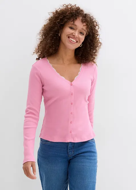 Maglia 2 in 1 in puro cotone, bonprix