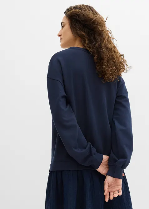 Abito in felpa con gonna in tessuto, bonprix