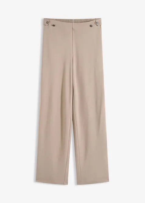 Pantaloni in jersey con traversina decorativa, bonprix