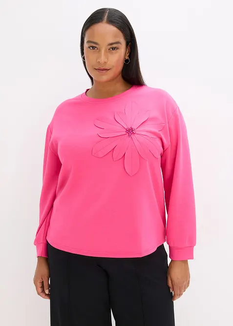 Felpa con applicazione, bonprix