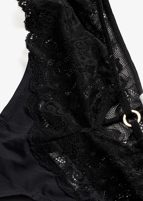 Culotte brasiliana con pizzo floreale, bonprix