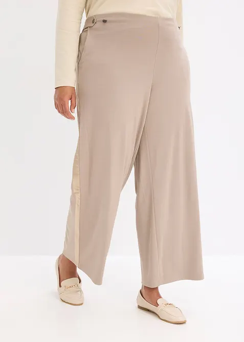 Pantaloni in jersey con traversina decorativa, bonprix