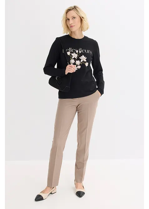 Maglia a maniche lunghe con cotone biologico, bonprix