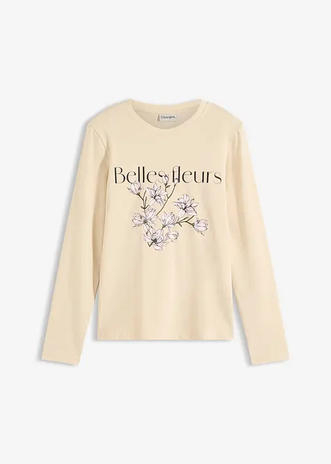 Maglia a maniche lunghe con cotone biologico, bonprix