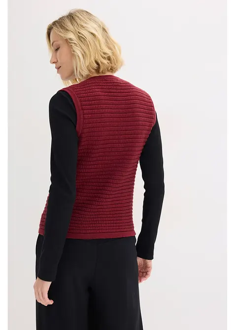Gilet in maglia di misto viscosa, bonprix