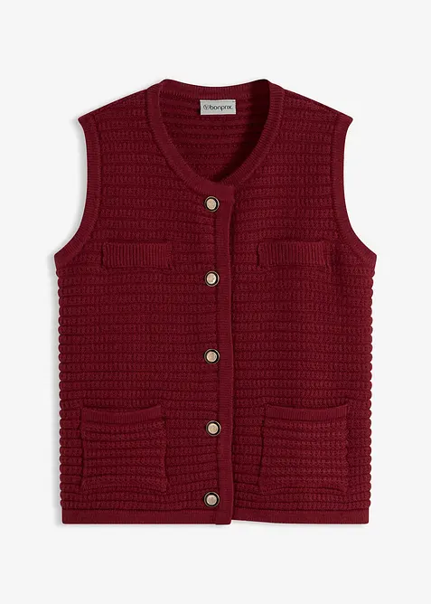 Gilet in maglia di misto viscosa, bonprix