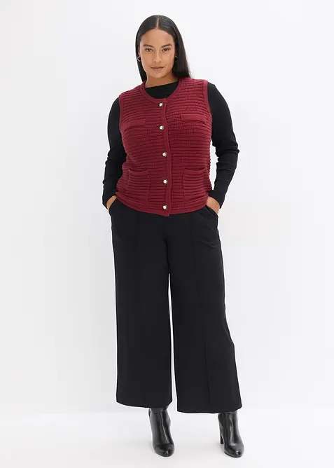 Gilet in maglia di misto viscosa, bonprix