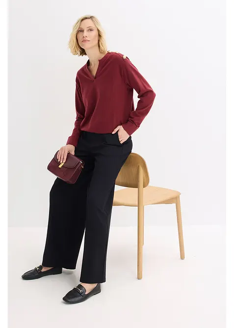 Maglione con bottoni, bonprix