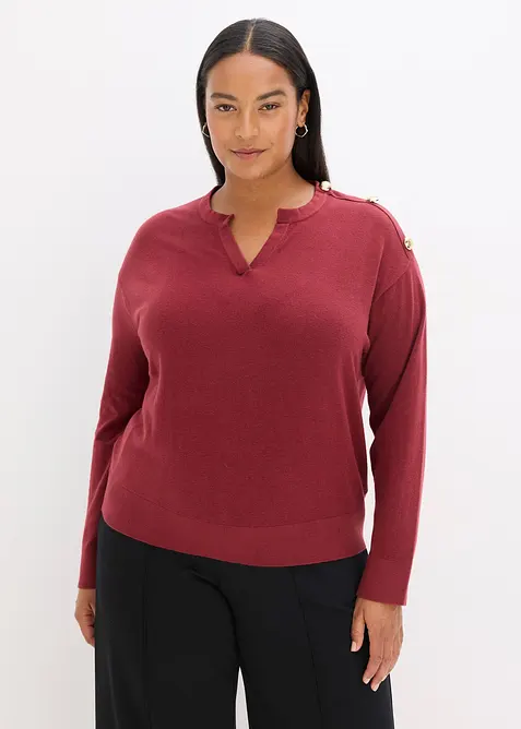 Maglione con bottoni, bonprix