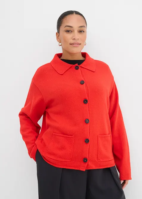 Cardigan in misto viscosa, bonprix