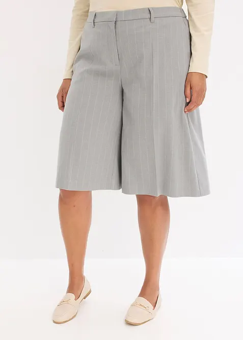 Bermuda gessati con pinces, bonprix