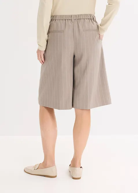 Bermuda gessati con pinces, bonprix