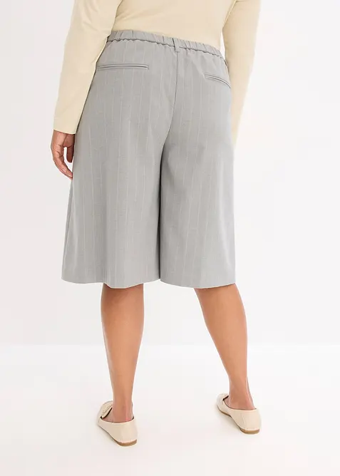 Bermuda gessati con pinces, bonprix