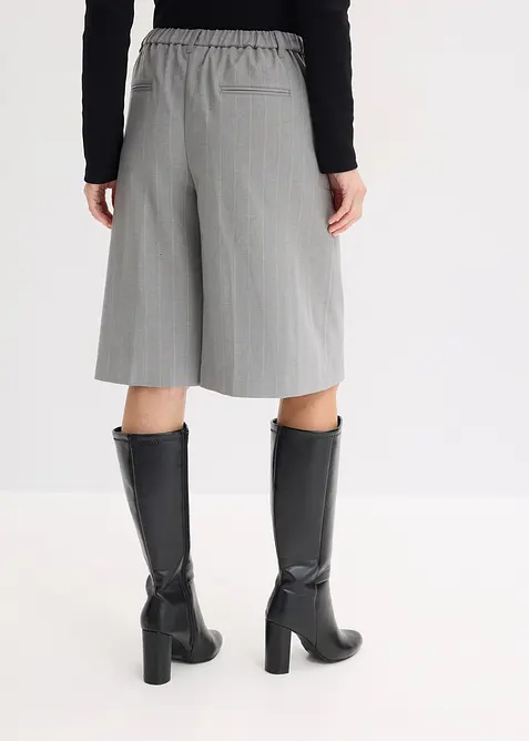 Bermuda gessati con pinces, bonprix