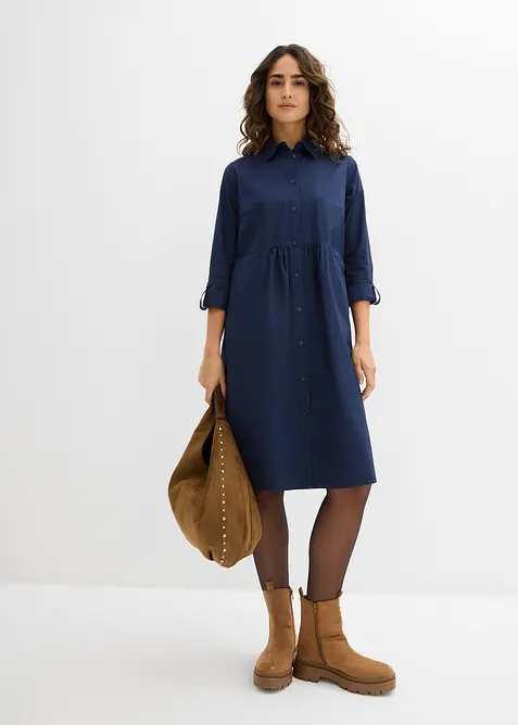 Abito chemisier in puro cotone, bonprix