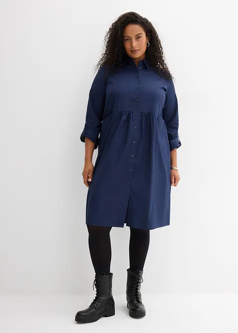 Abito chemisier in puro cotone, bonprix