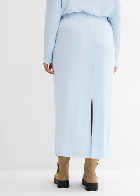 Gonna in jersey effetto maglia, bonprix